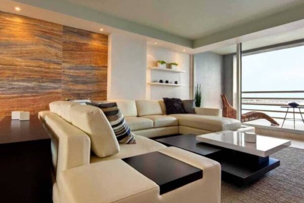 How to decorate an apartment with brown carpet