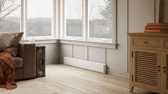 How to decorate an apartment with baseboard heaters