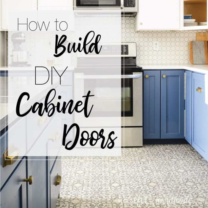 How to decorate apartment cupboard doors