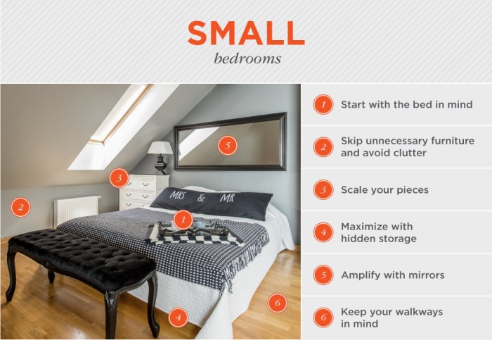 How to arrange & decorate a small bedroom