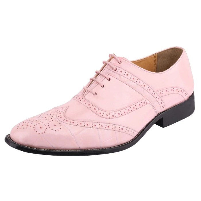 Mens pink dress shoes