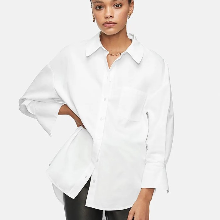 White collared dress shirt women's