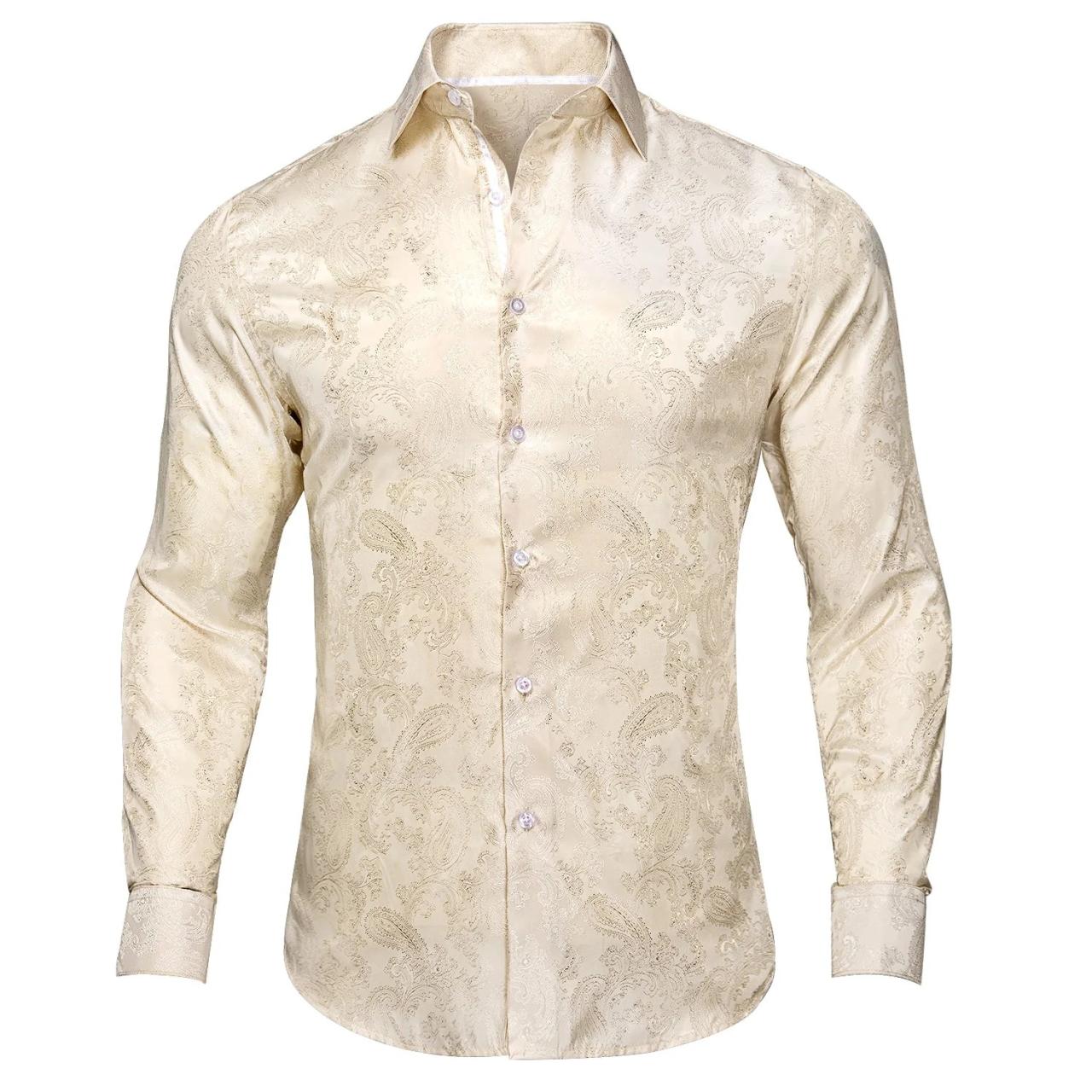 Champagne dress shirt men's