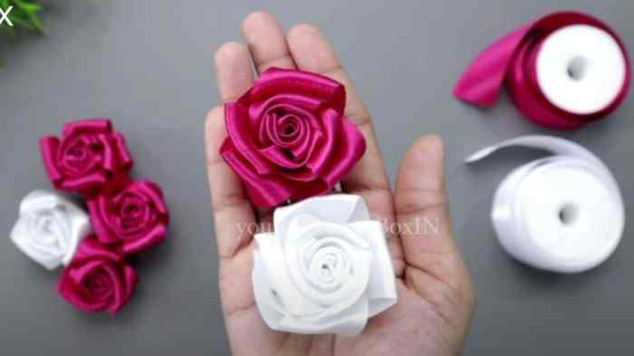 How to make satin ribbon decoration