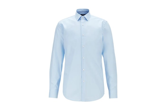 Blue dress shirt men