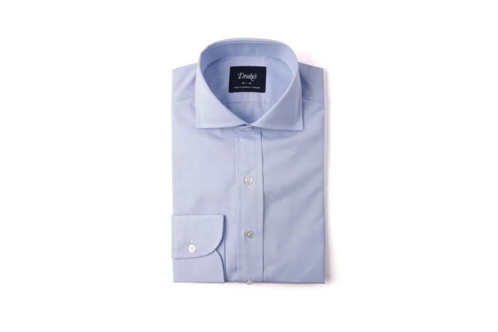 Blue dress shirt men