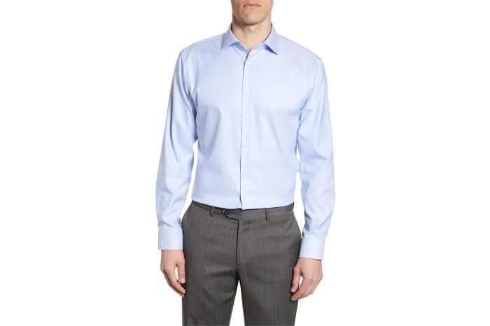 Blue dress shirt men