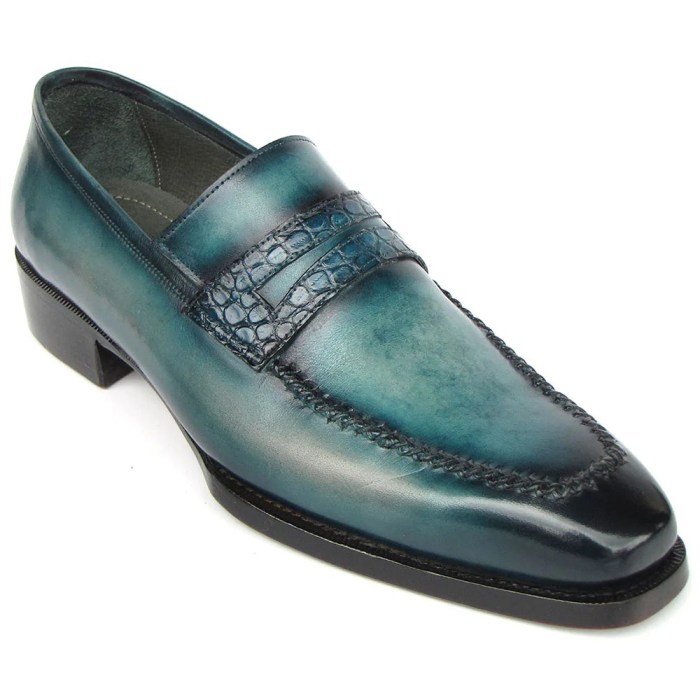 Turquoise dress shoes men's